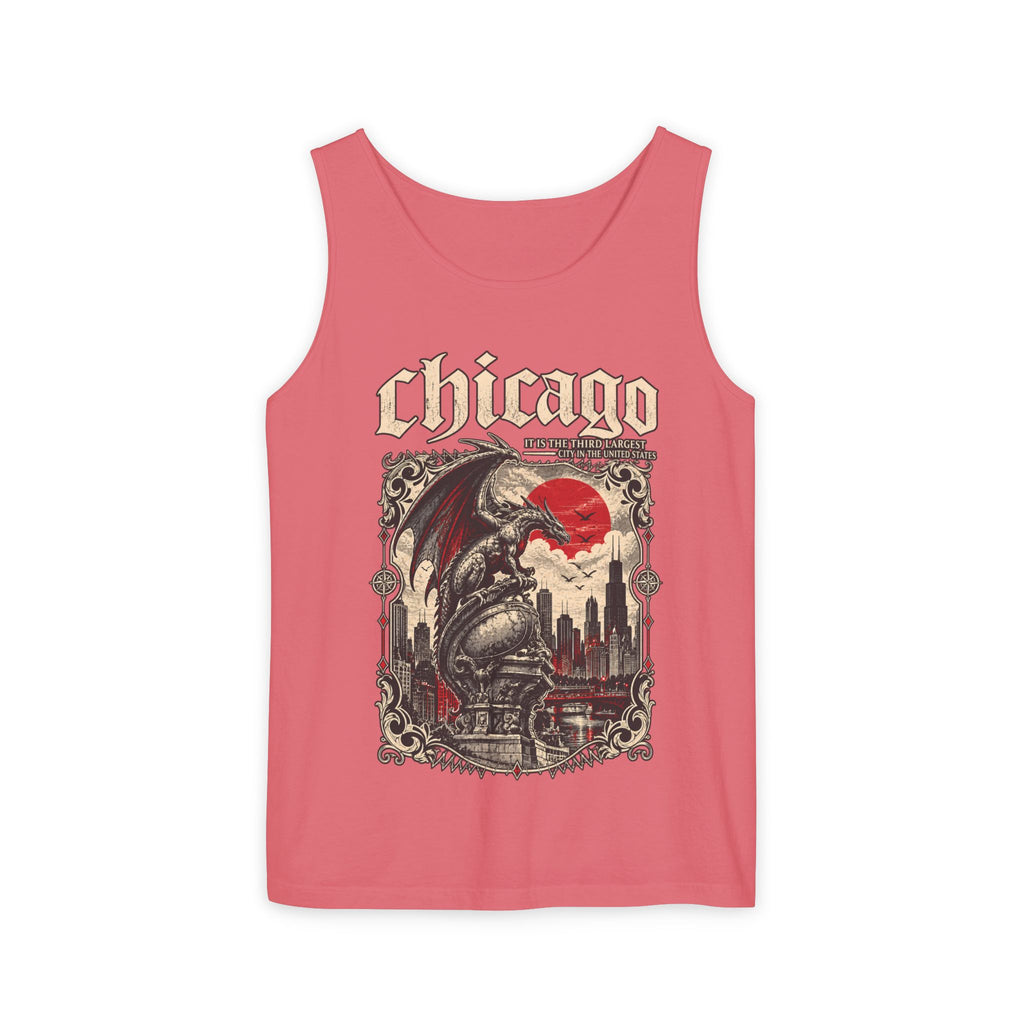 Chicago Gothic Skyline Graphic Tank Top