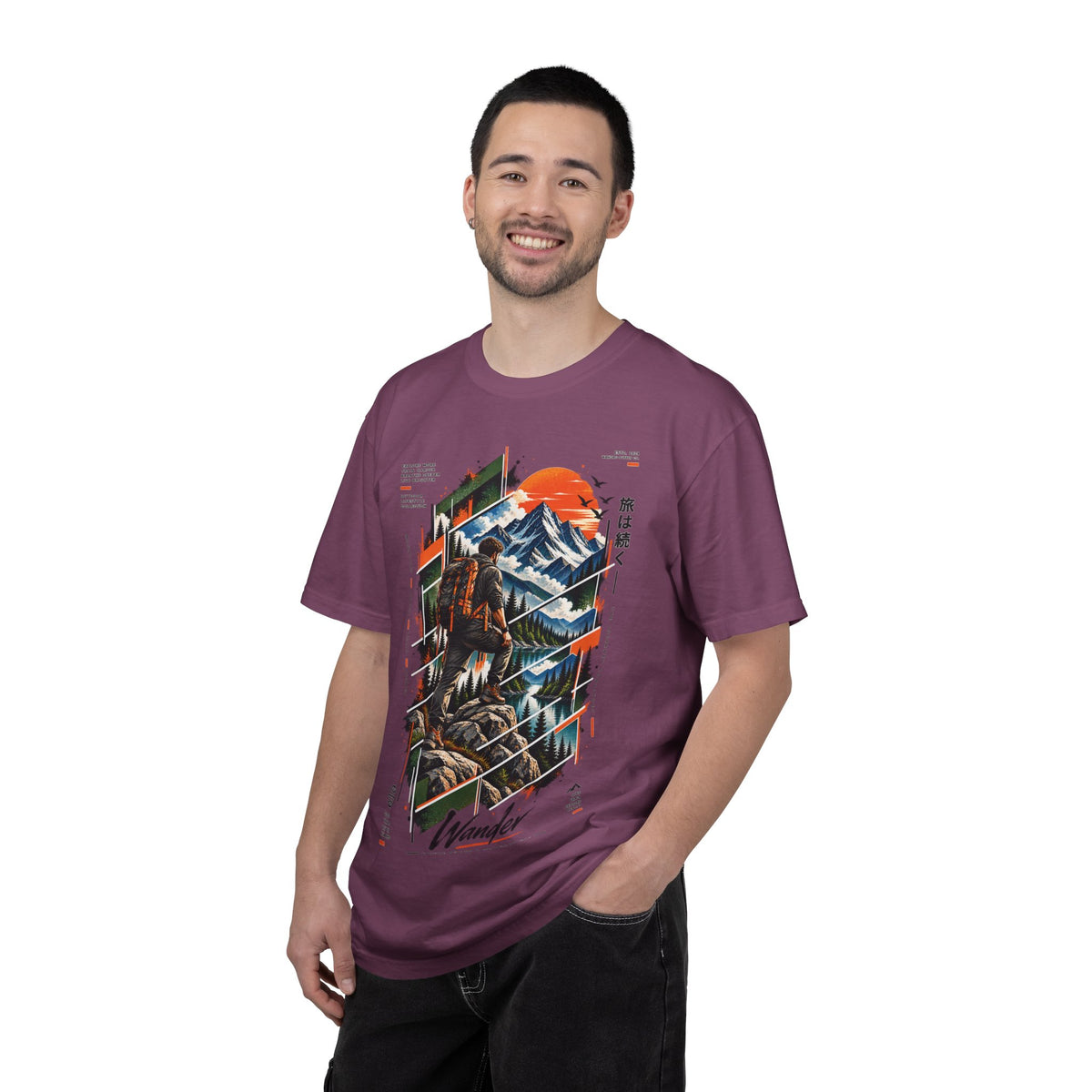 Wanderer Mountain Adventure Graphic T-Shirt