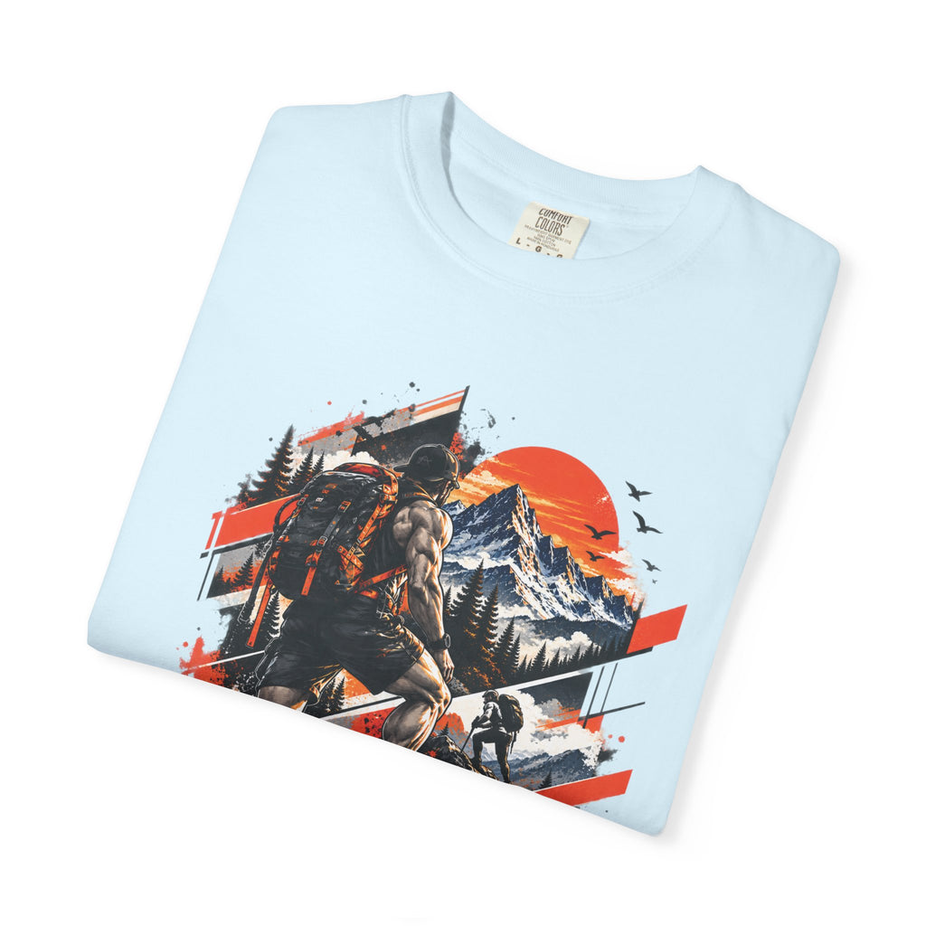 Samurai Warrior Mountain Sunset Graphic T-Shirt