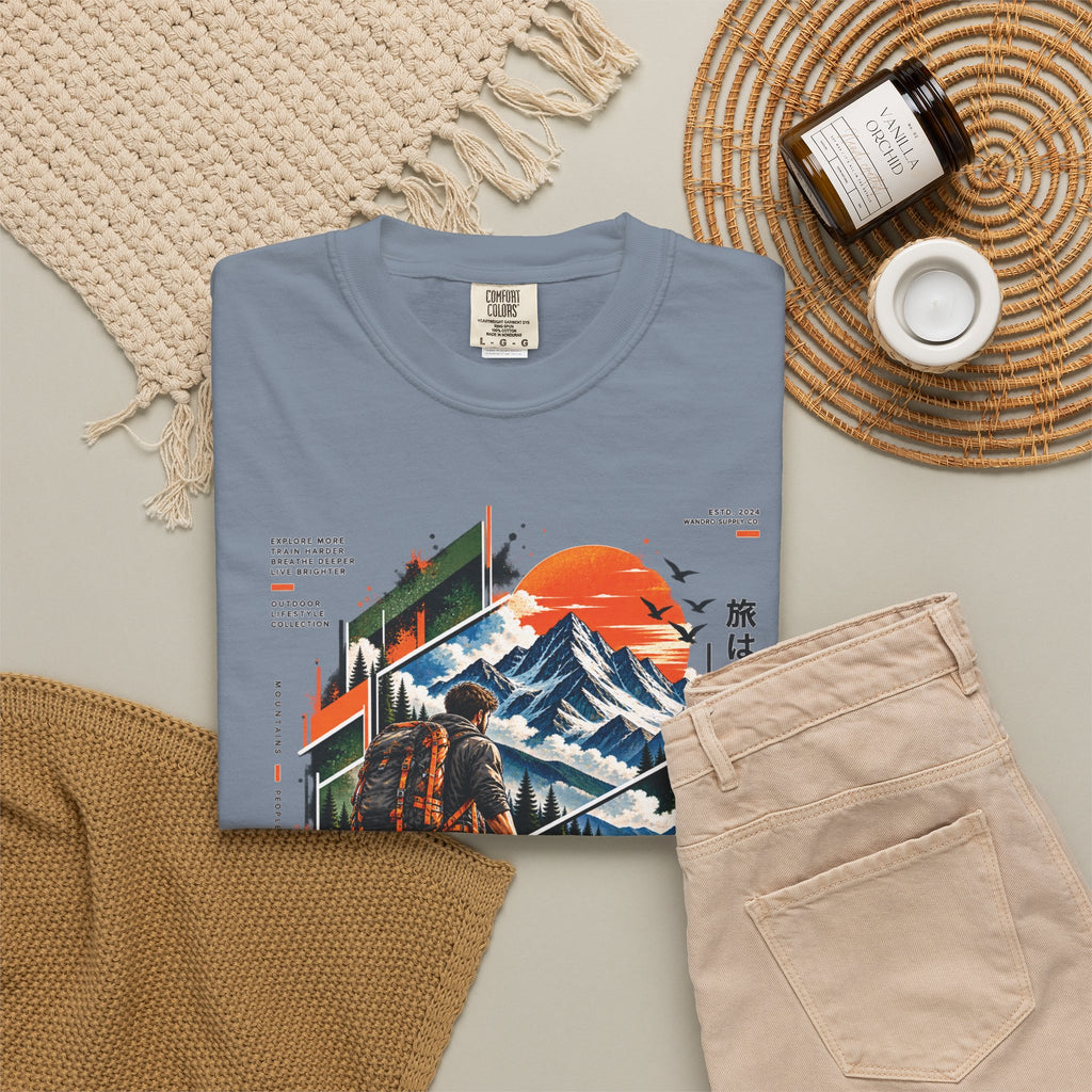 Wanderer Mountain Adventure Graphic T-Shirt