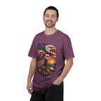Patriotic Bald Eagle American Flag T-Shirt