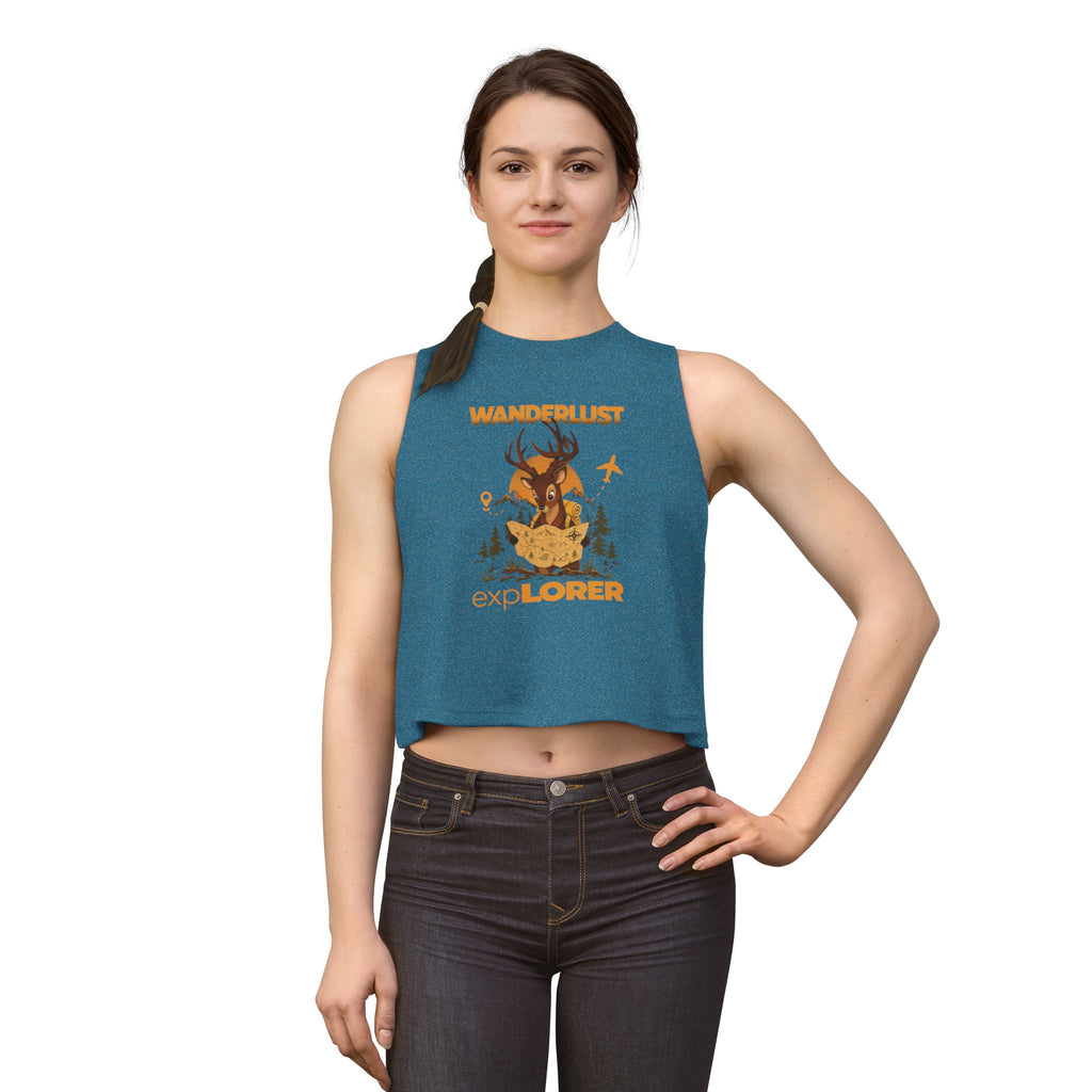 Women's Wanderlust Explorer Crop Top