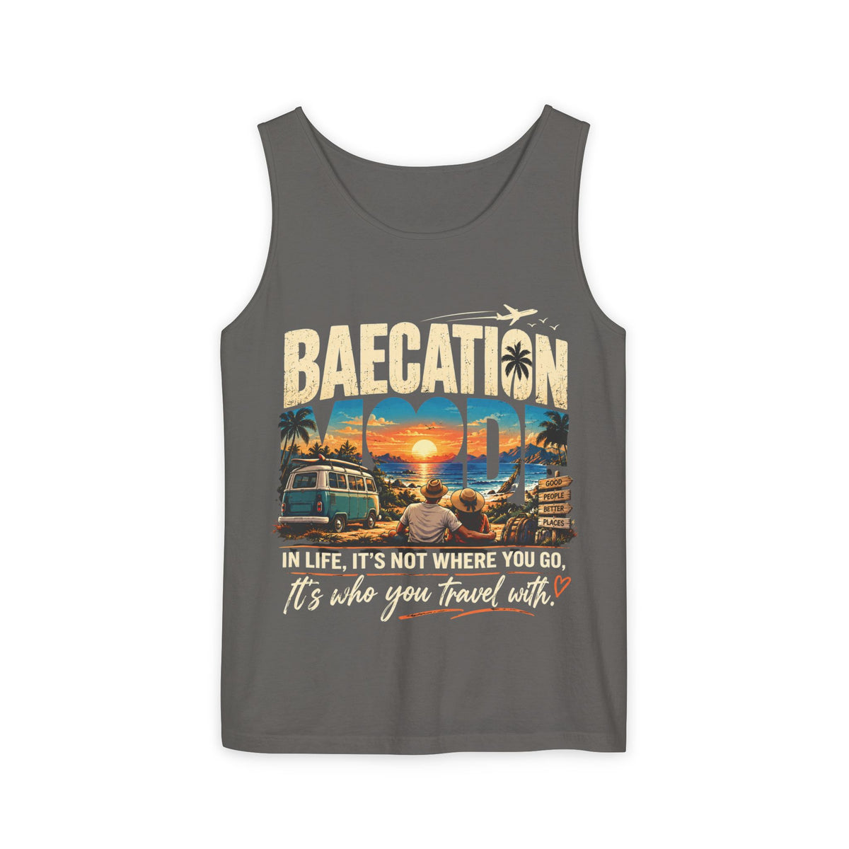Baecation “It’s the Journey” Tropical Vacation Tank Top
