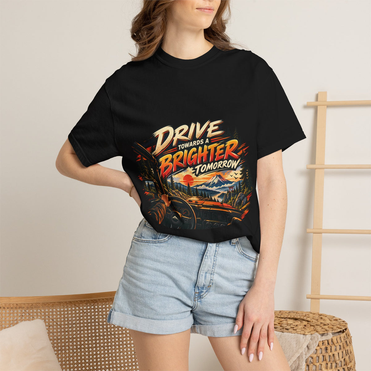 Drive Towards a Brighter Tomorrow Road Trip T-Shirt