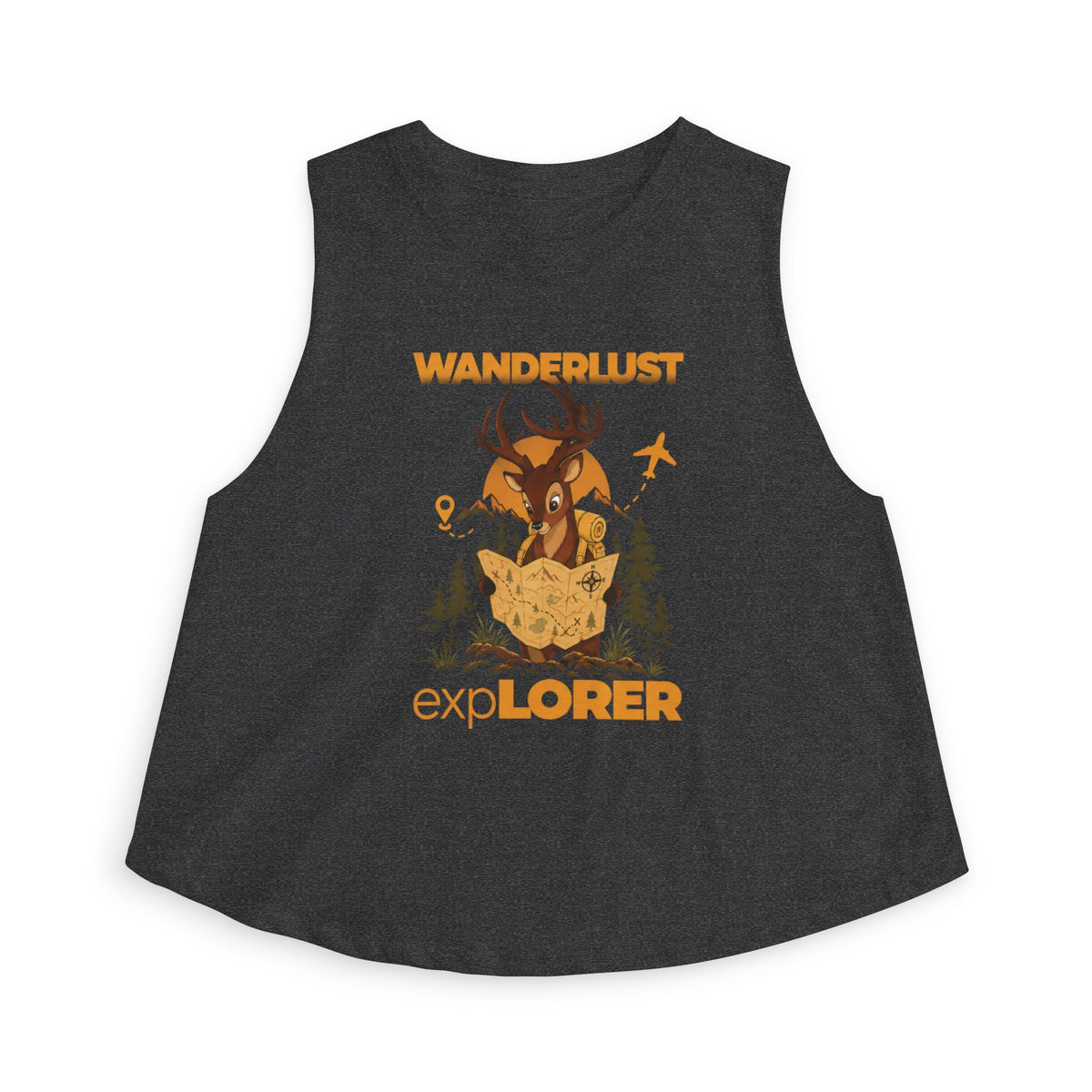 Wanderlust Explorer Women's Crop Top