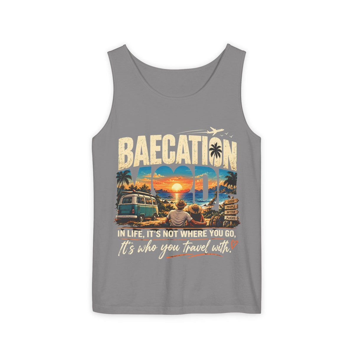 Baecation “It’s the Journey” Tropical Vacation Tank Top