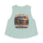 Women's Crop Top – 250 Years Free to Roam American Heritage Design