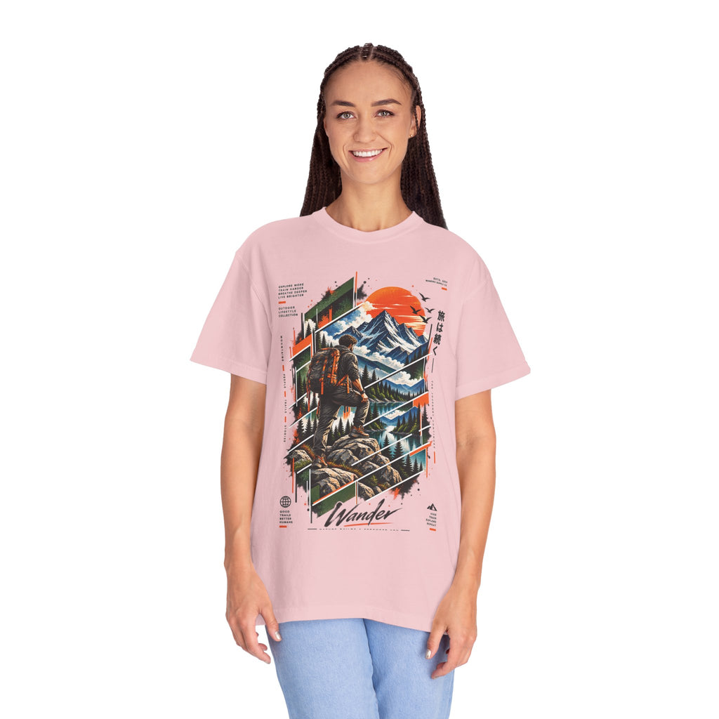 Wanderer Mountain Adventure Graphic T-Shirt