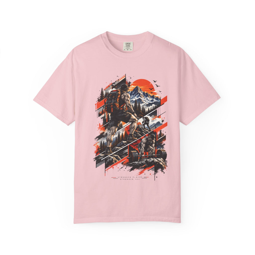 Samurai Warrior Mountain Sunset Graphic T-Shirt