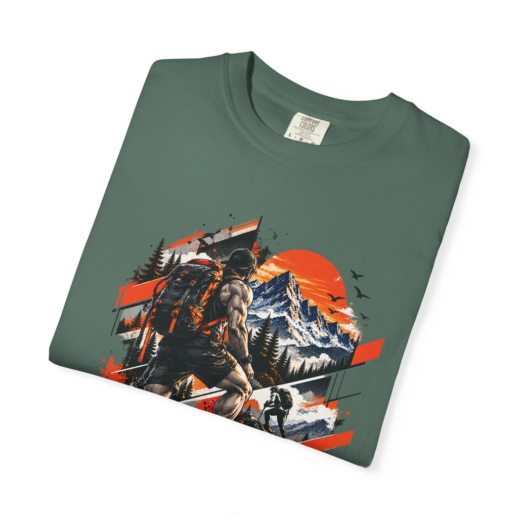 Samurai Warrior Mountain Sunset Graphic T-Shirt