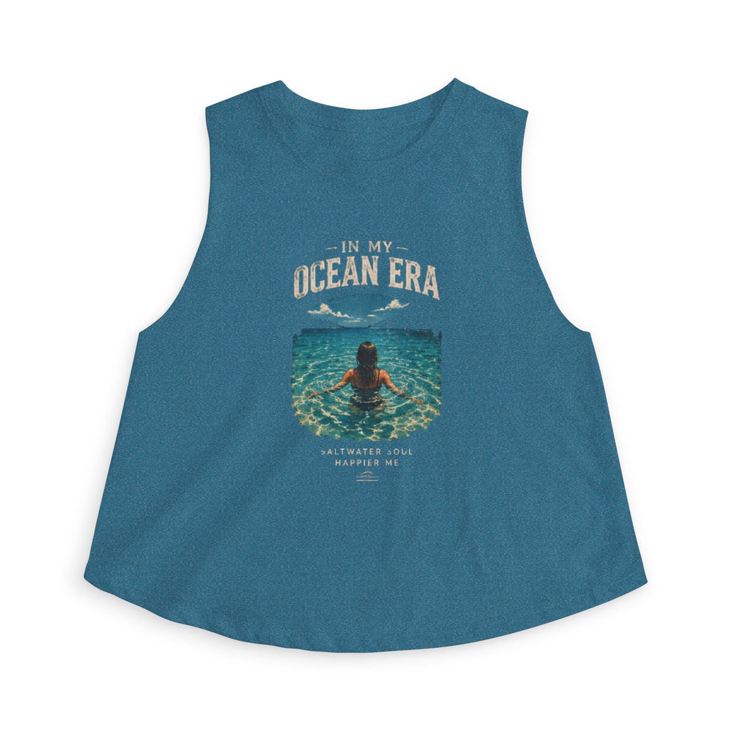 Ocean Era Crop Top — "In My Ocean Era" Beach Tank for Women