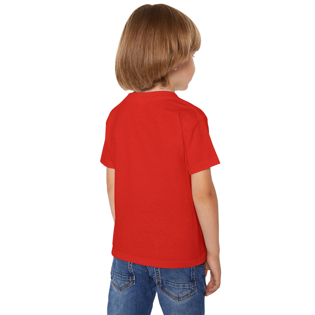 Toddler T-Shirt — Santa and Reindeer Winter Scene Holiday Tee
