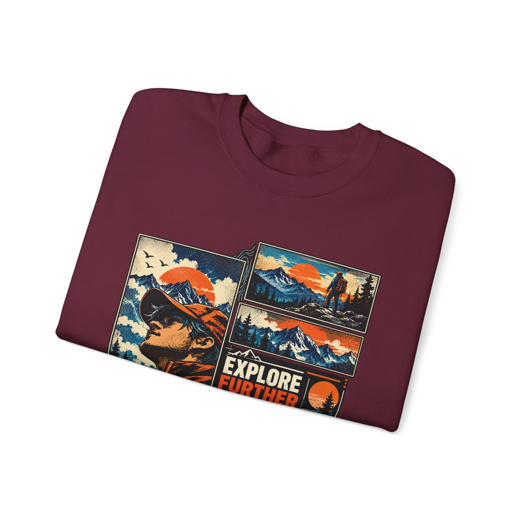 Explore Further Live Deeper Mountain Adventure Sweatshirt