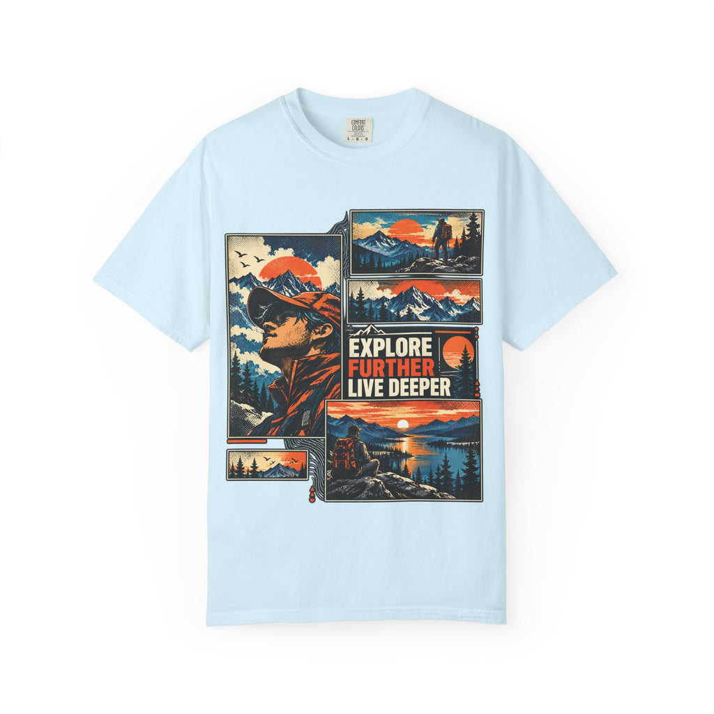 Explore Further Live Deeper Adventure Graphic T-Shirt