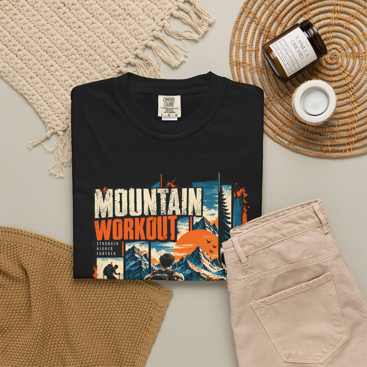 Mountain Workout Graphic T-Shirt
