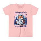 Youth Tee — Wanderlust Explorer Fox Map Travel Shirt