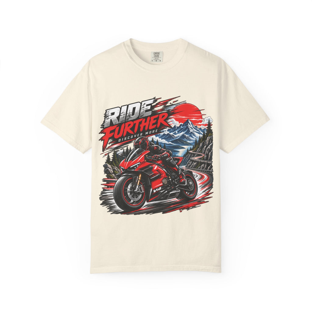 Ride Further Motorcycle Adventure T-Shirt