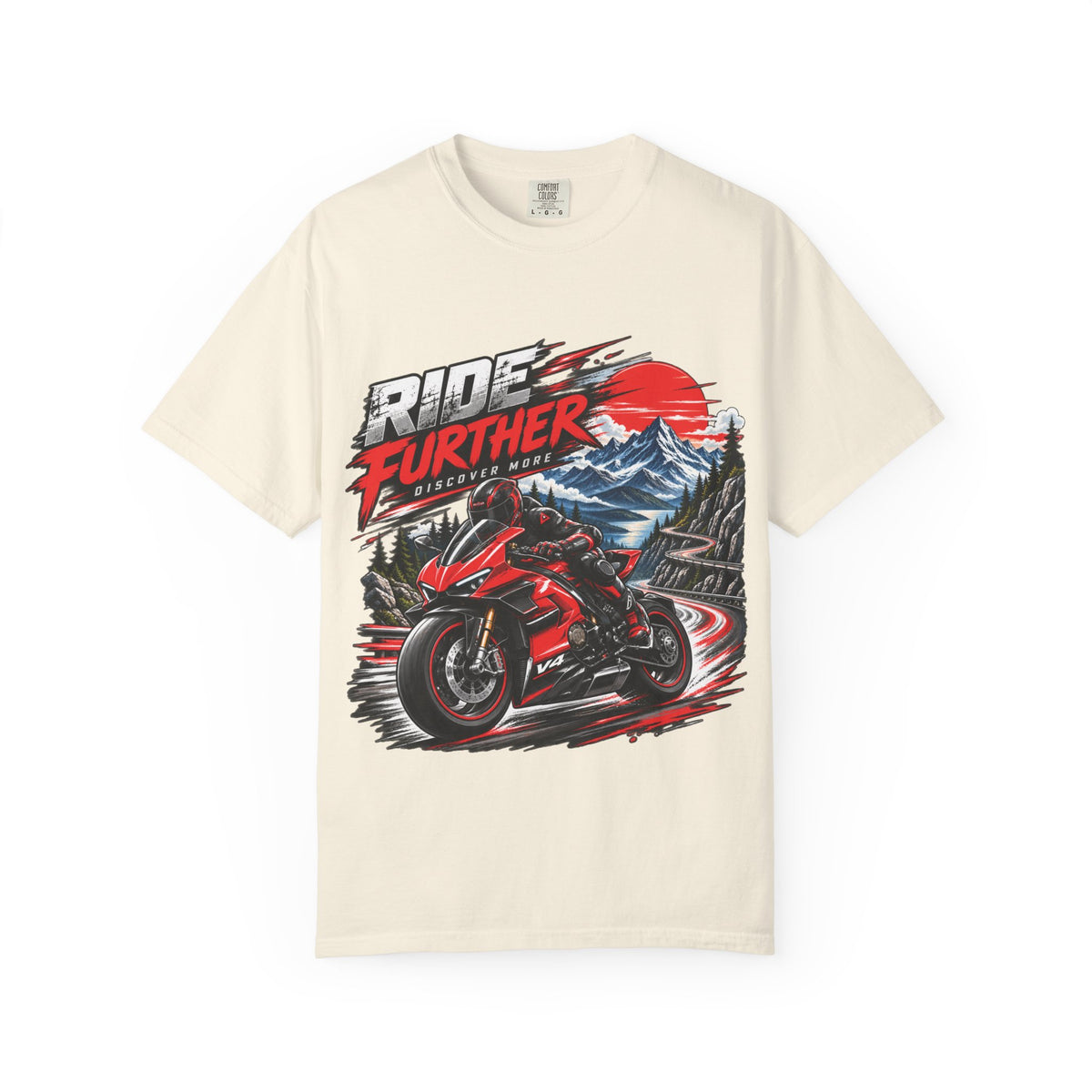 Ride Further Motorcycle Adventure T-Shirt