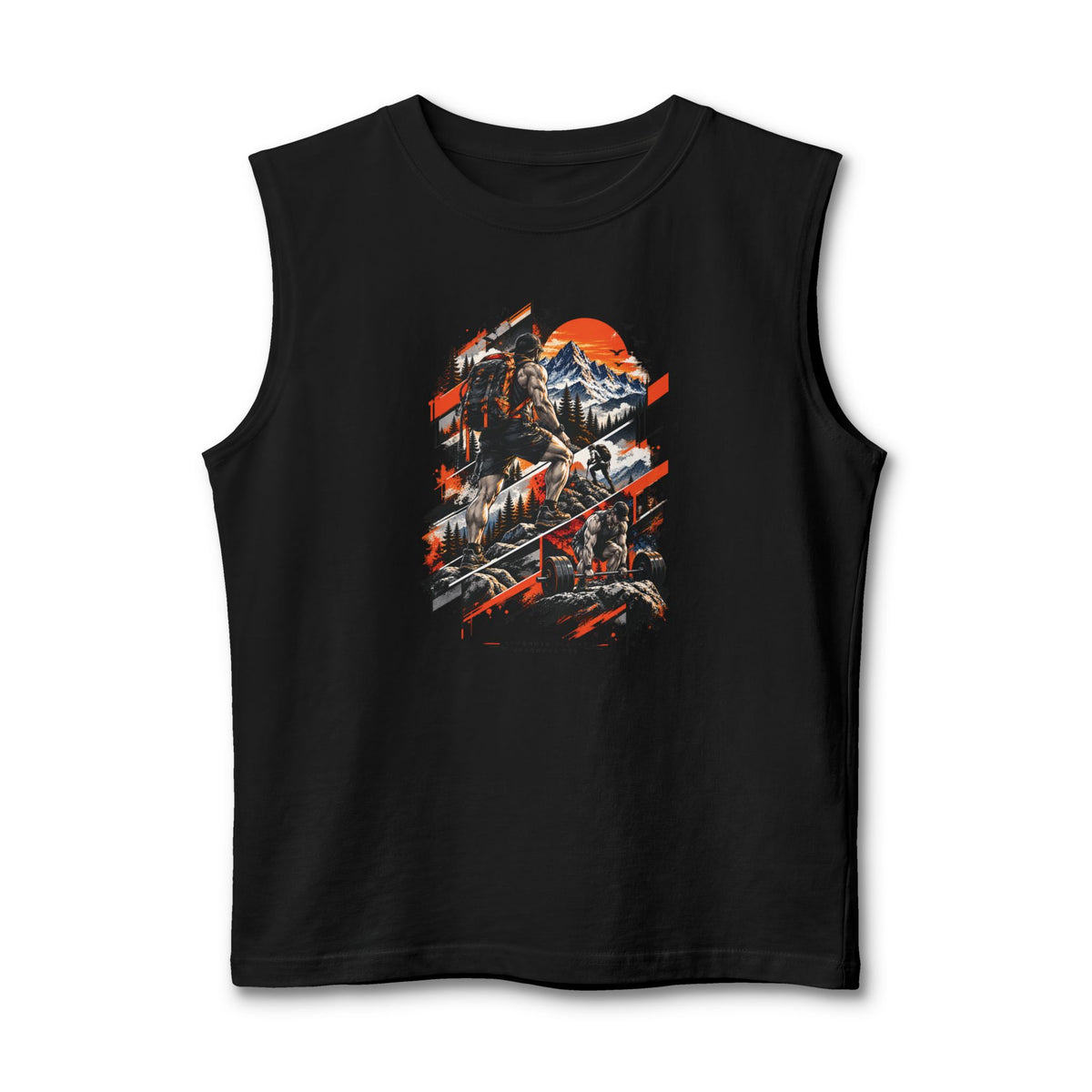 Mountain Adventure Graphic Muscle Tank