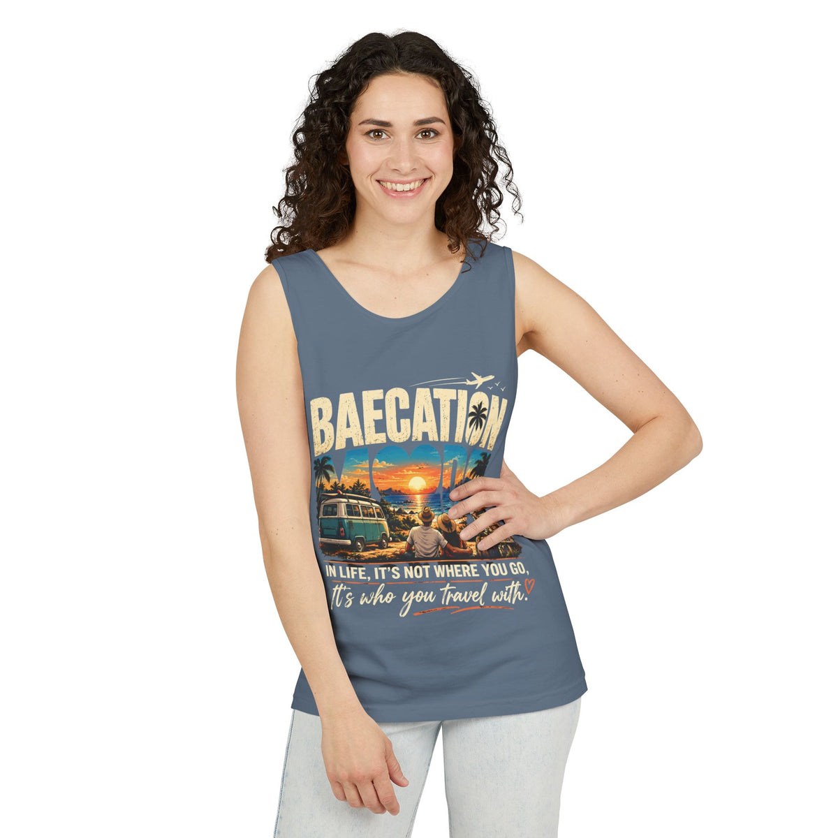 Baecation “It’s the Journey” Tropical Vacation Tank Top