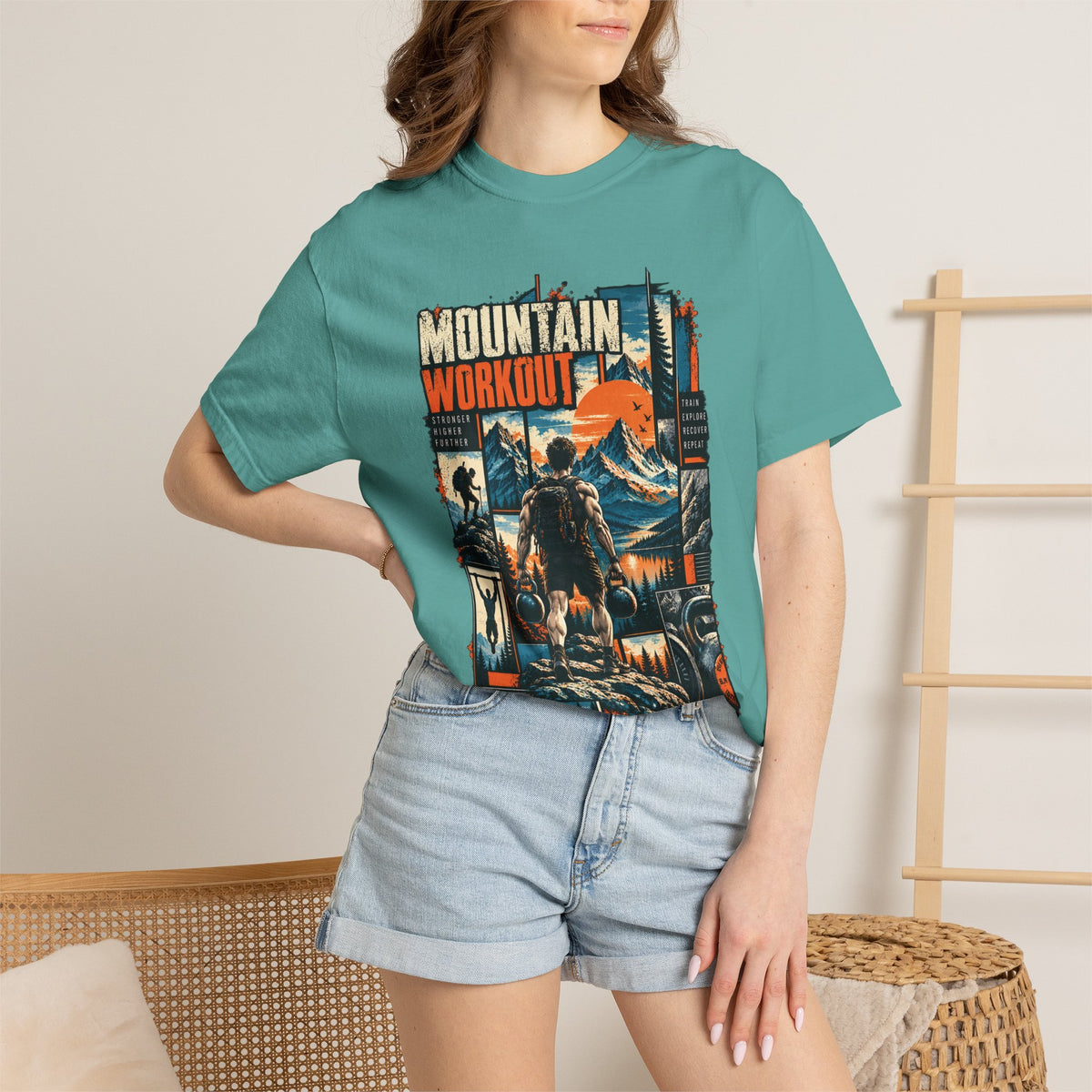 Mountain Workout Graphic T-Shirt