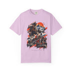 Samurai Warrior Mountain Sunset Graphic T-Shirt