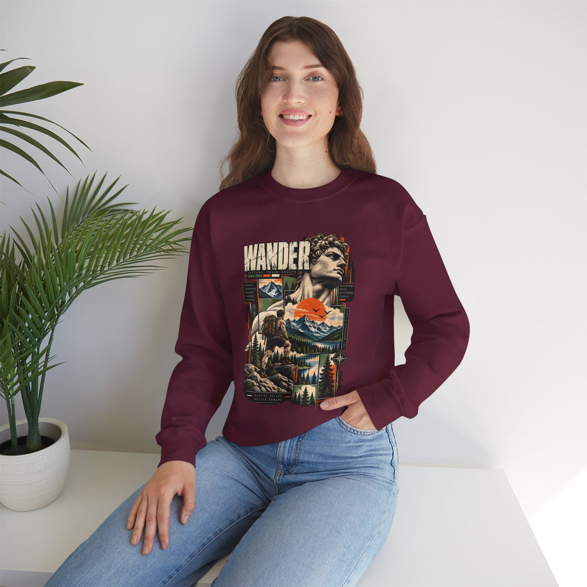 Wander Mountain Adventure Crewneck Sweatshirt