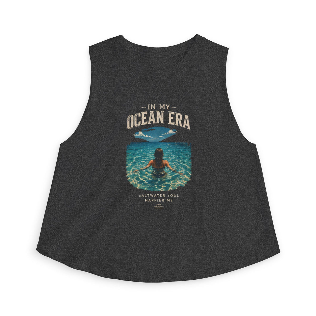 Ocean Era Crop Top — "In My Ocean Era" Beach Tank for Women