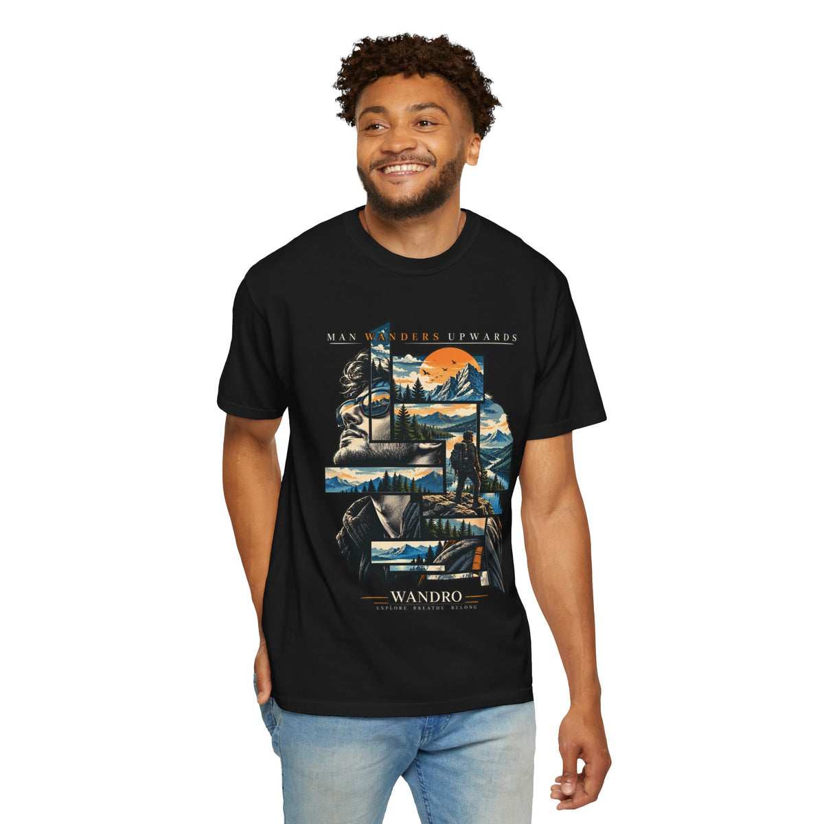Mountain Adventure Collage T-Shirt
