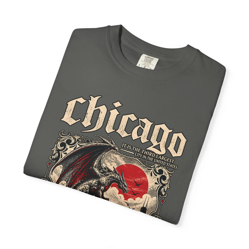 Chicago Gothic Dragon Graphic T-Shirt