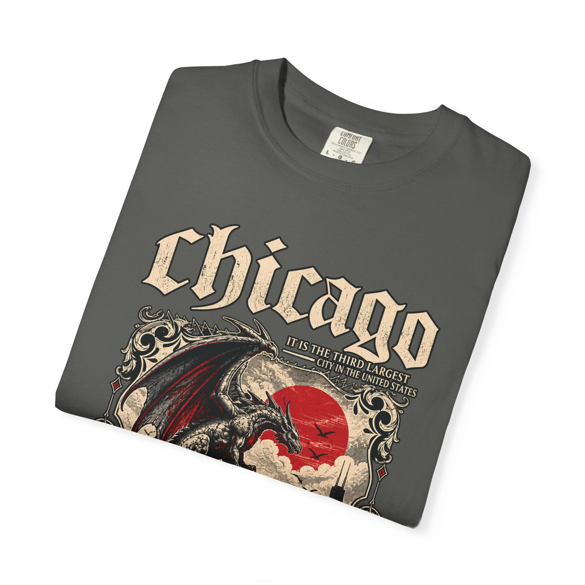 Chicago Gothic Dragon Graphic T-Shirt