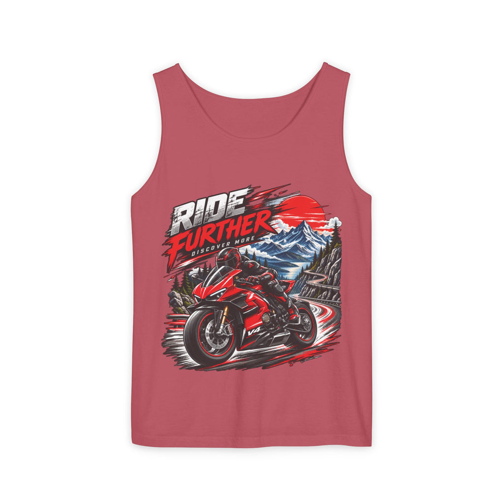 Ride Further Motorcycle Tank Top