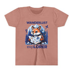 Youth Tee — Wanderlust Explorer Fox Map Travel Shirt