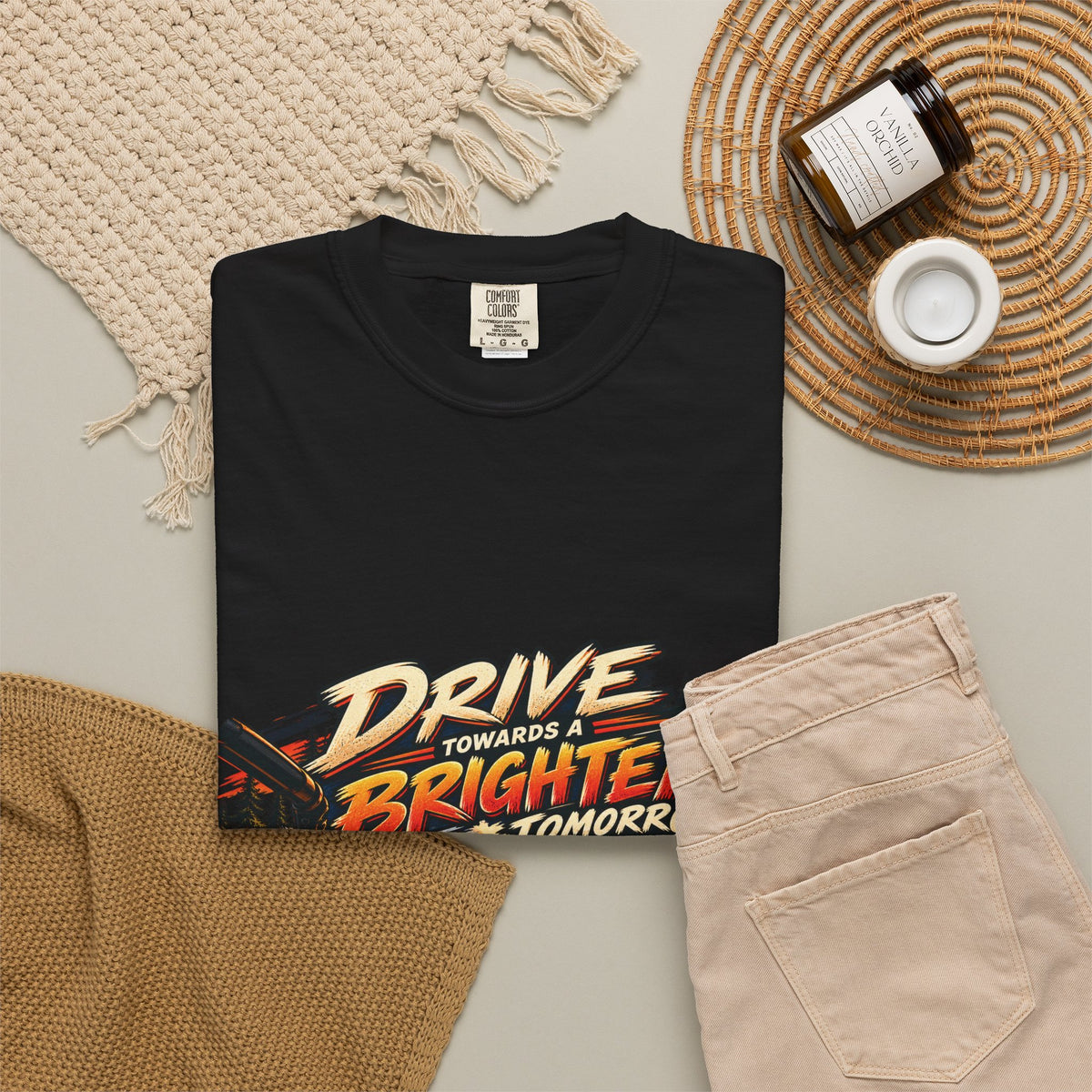 Drive Towards a Brighter Tomorrow Road Trip T-Shirt