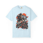 Samurai Warrior Mountain Sunset Graphic T-Shirt