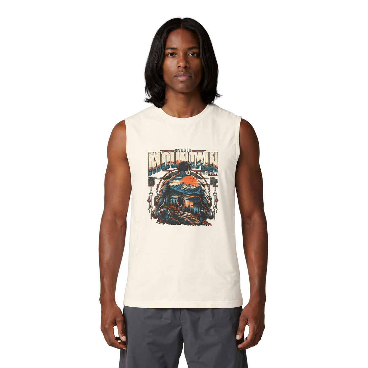 Mountain Adventure Graphic Muscle Tank