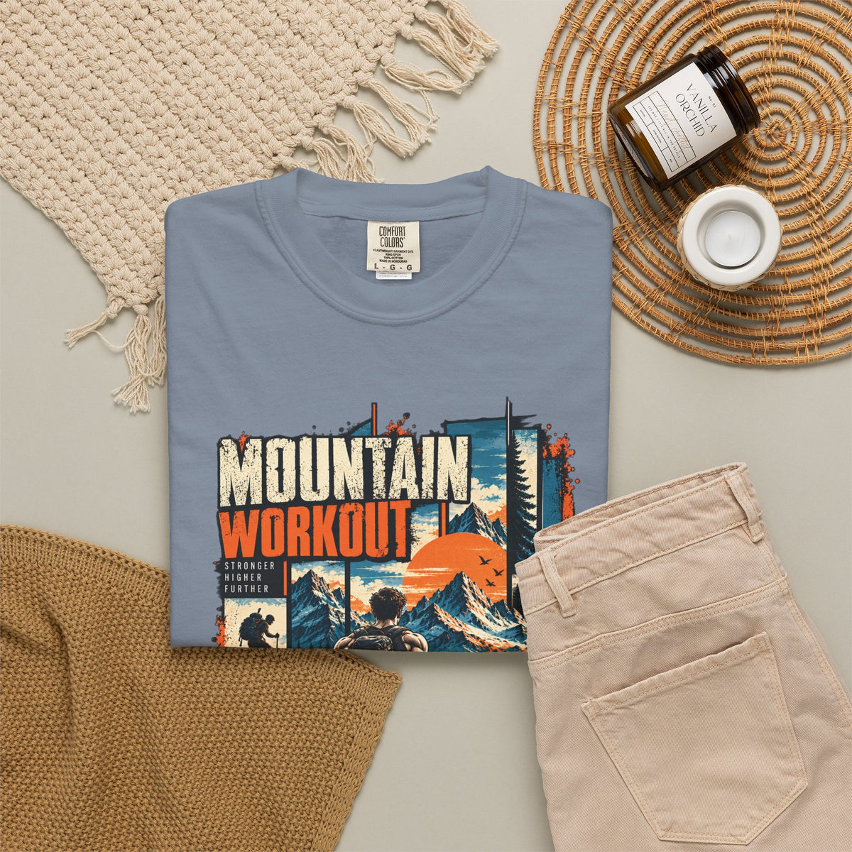 Mountain Workout Graphic T-Shirt