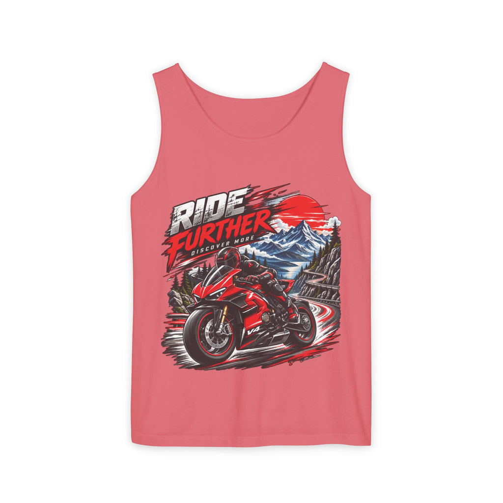 Ride Further Motorcycle Tank Top
