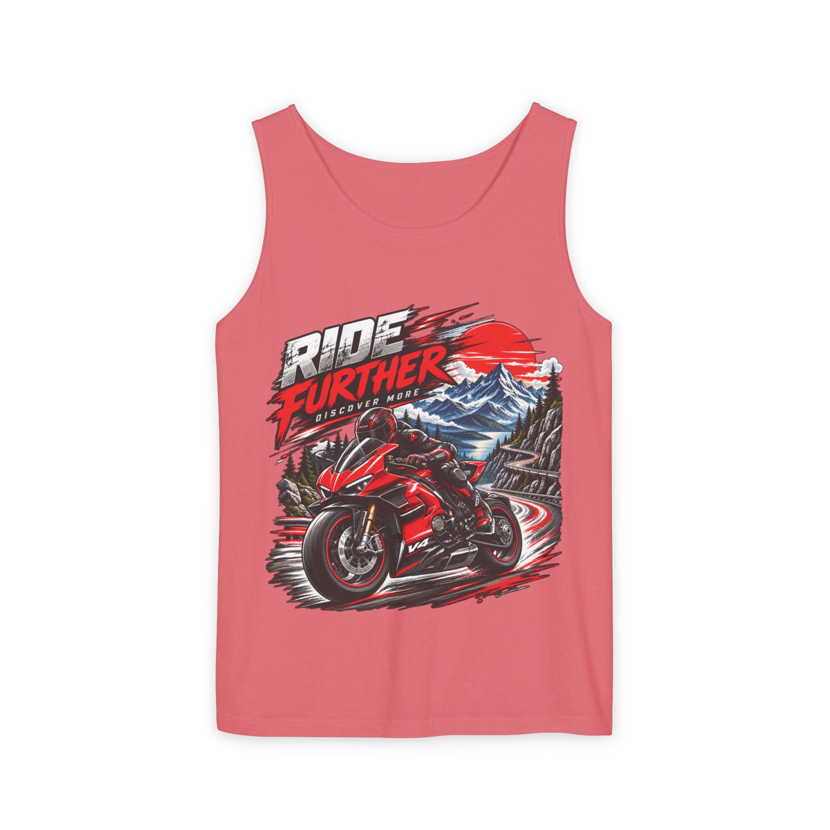 Ride Further Motorcycle Tank Top