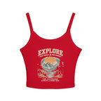 Women's Explore Mountain Adventure Spaghetti Strap Tank Top