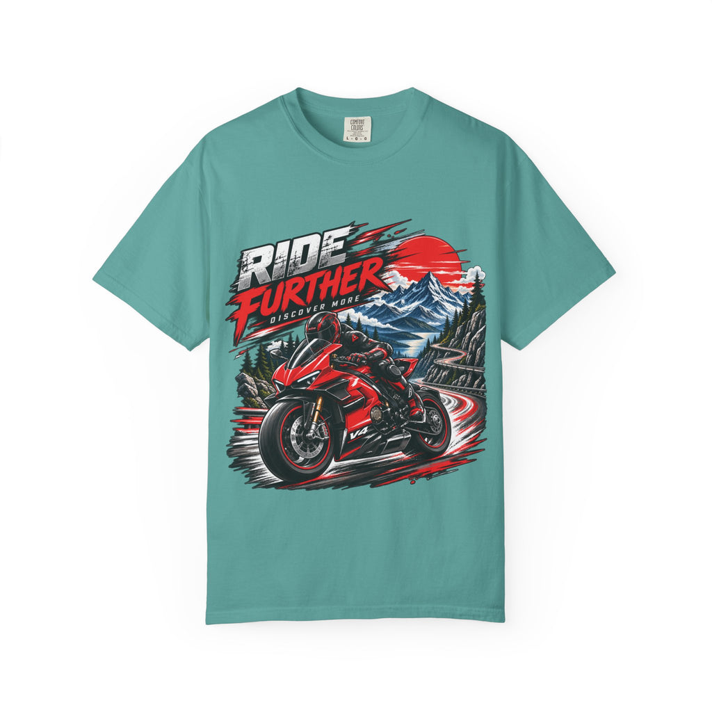 Ride Further Motorcycle Adventure T-Shirt