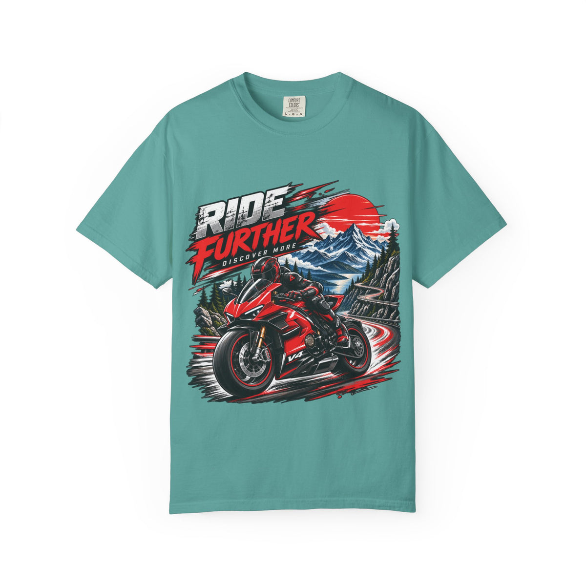 Ride Further Motorcycle Adventure T-Shirt