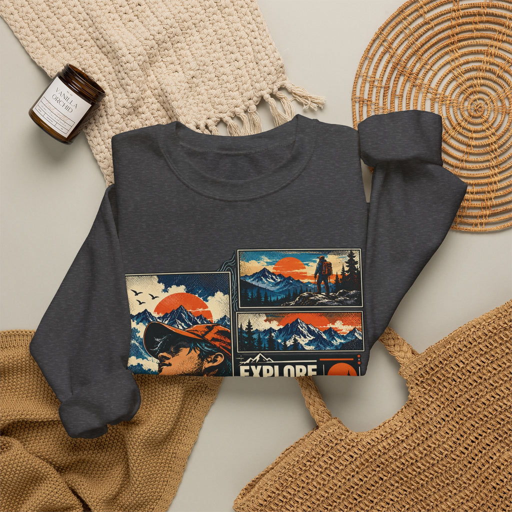Explore Further Live Deeper Mountain Adventure Sweatshirt