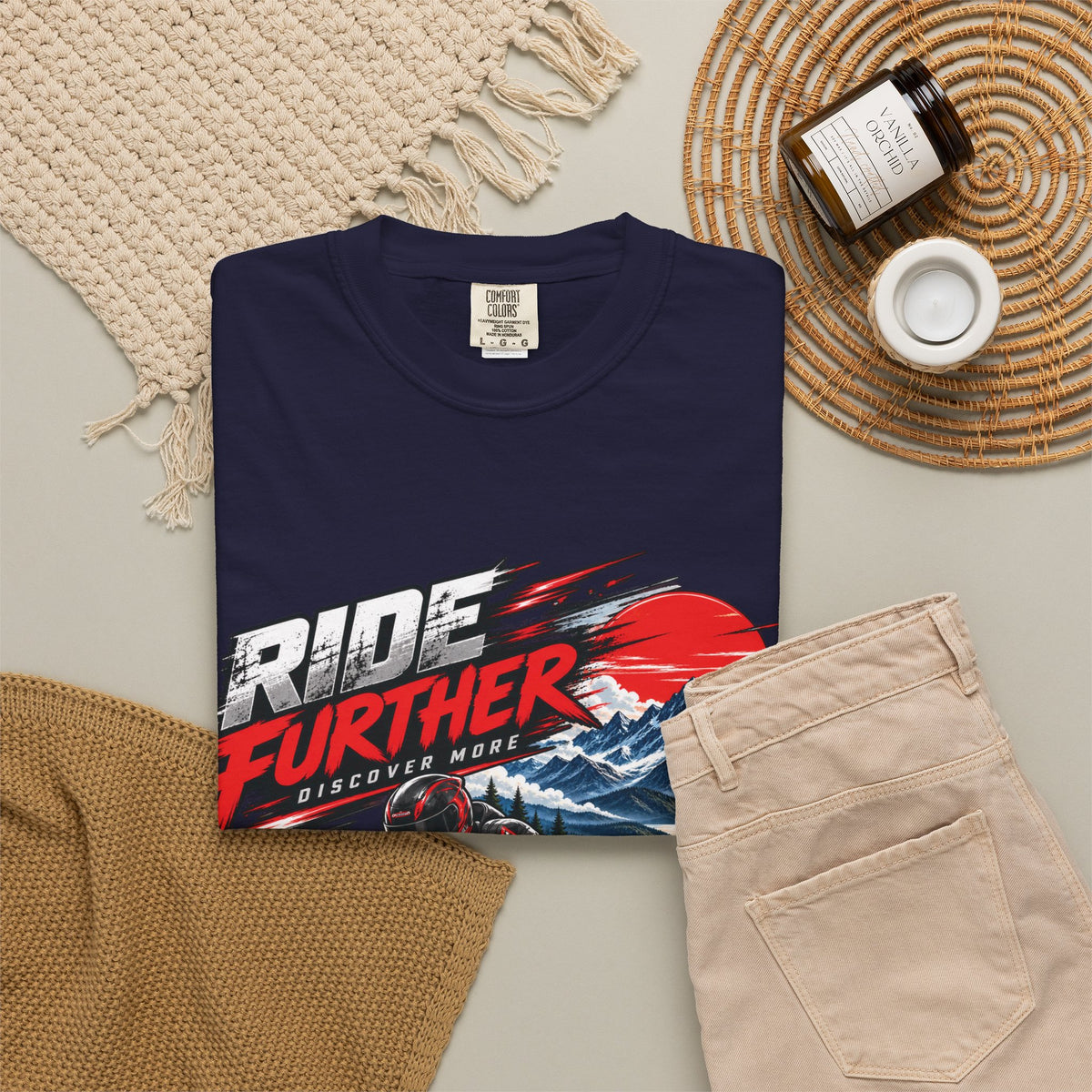 Ride Further Motorcycle Adventure T-Shirt
