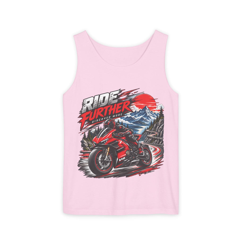 Ride Further Motorcycle Tank Top