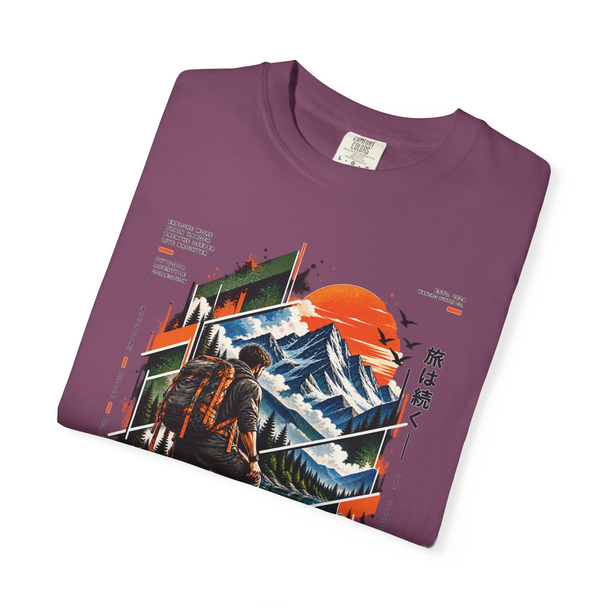 Wanderer Mountain Adventure Graphic T-Shirt