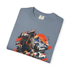 Samurai Warrior Mountain Sunset Graphic T-Shirt