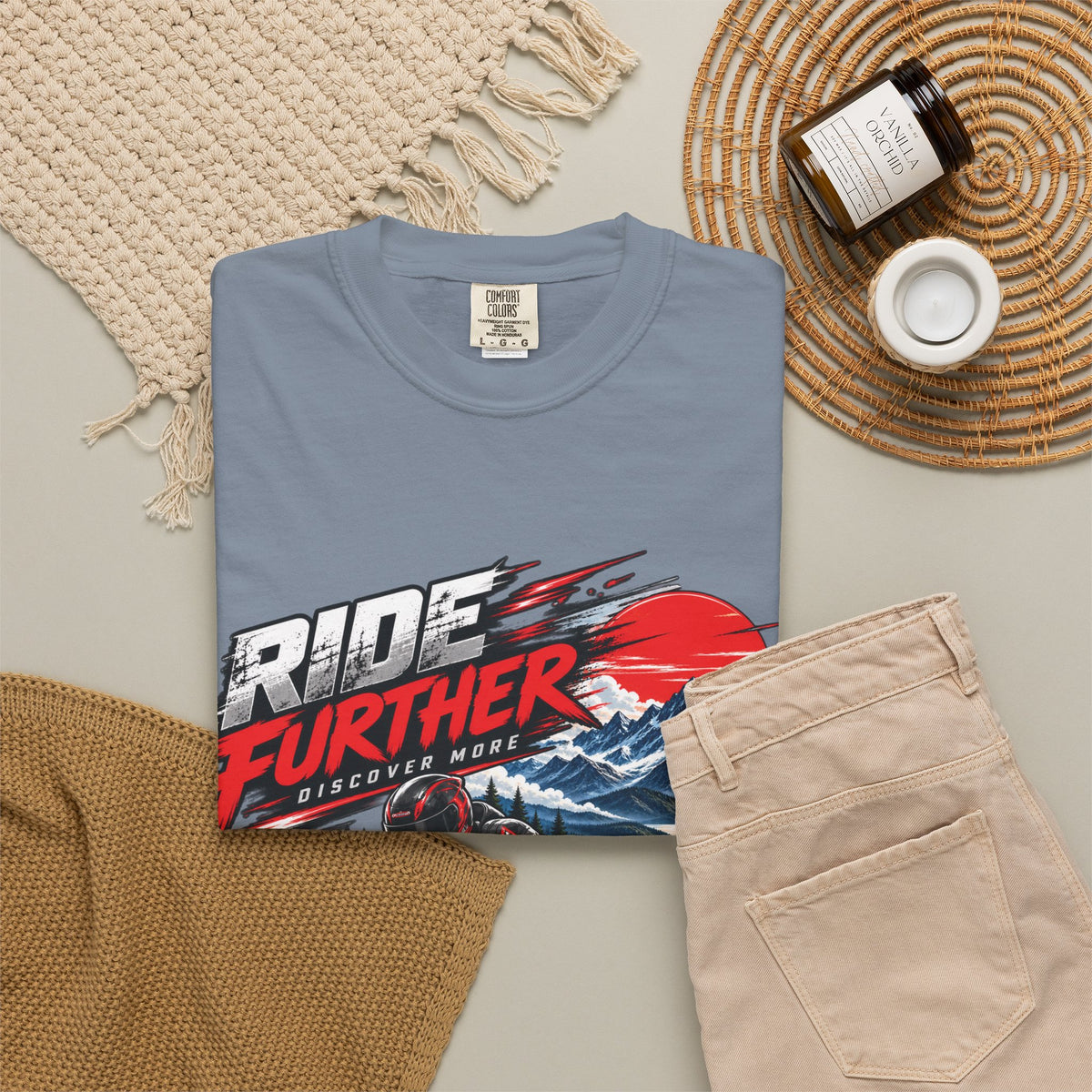 Ride Further Motorcycle Adventure T-Shirt