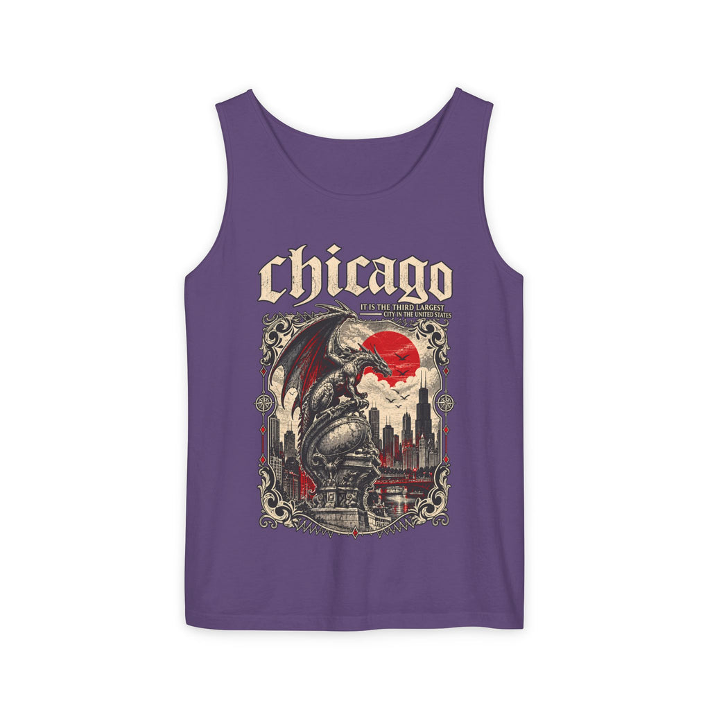Chicago Vintage Gothic Graphic Tank Top