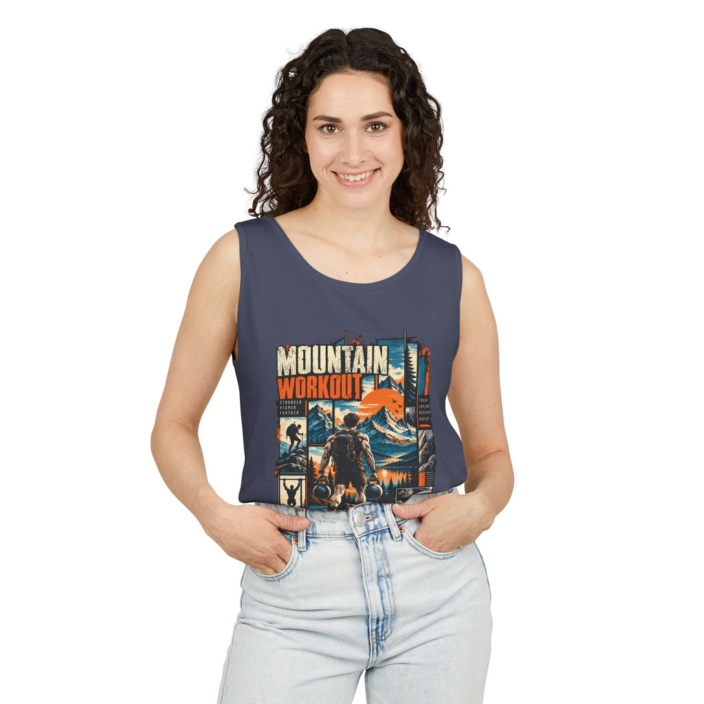 Mountain Workout Graphic Tank Top